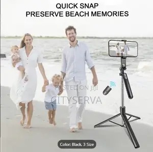 Bluetooth Selfie Stick Tripod + Fill Light + Shutter Remote