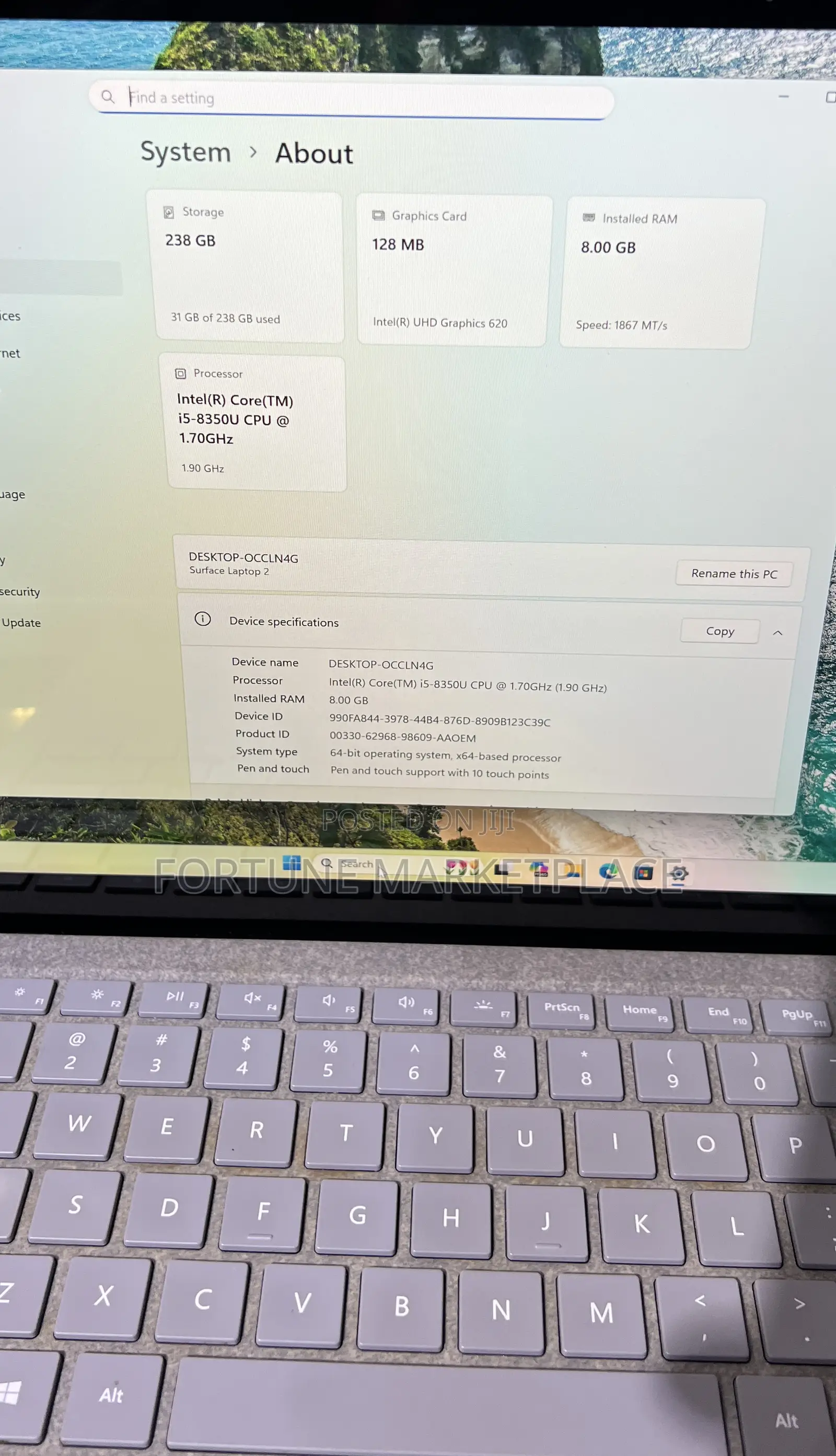 Laptop Microsoft Surface Laptop 3 8GB Intel Core i5 SSD 256GB