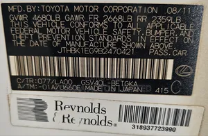 Lexus ES 350 2012 White