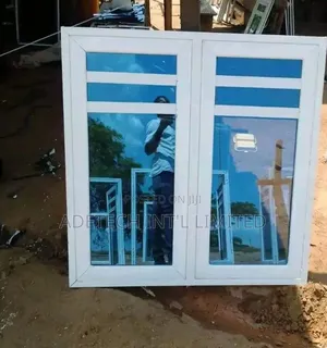 Reliably Polished Aluminium Casement Window With Net and Burglary