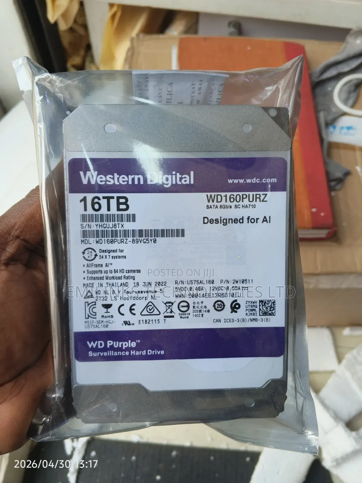 16tb Wd Surveillance Hard Drive