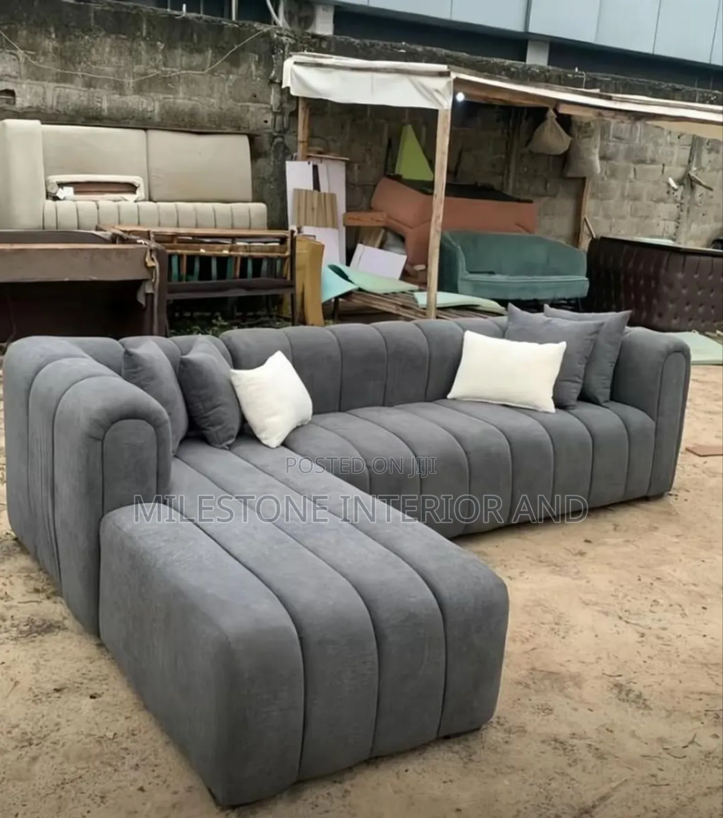 Grey L-Shaped Corner Sofa Stylish, Comfortable, Great Condition.