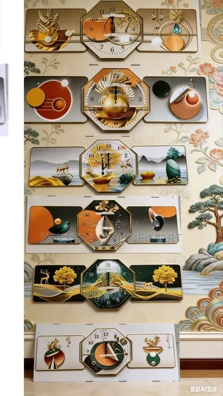 3 in 1 Frame Acrylic Wall Clock