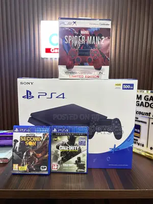 Playstation 4 Slim 500gb 2 Games 2 Controller