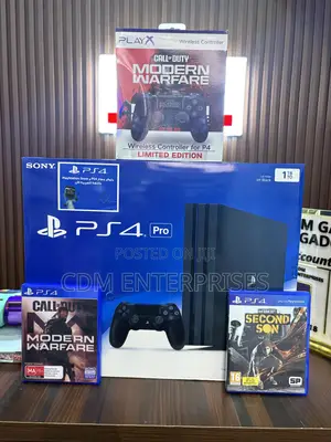 Playstation 4 Pro 1tb 2 Games 2 Controllers