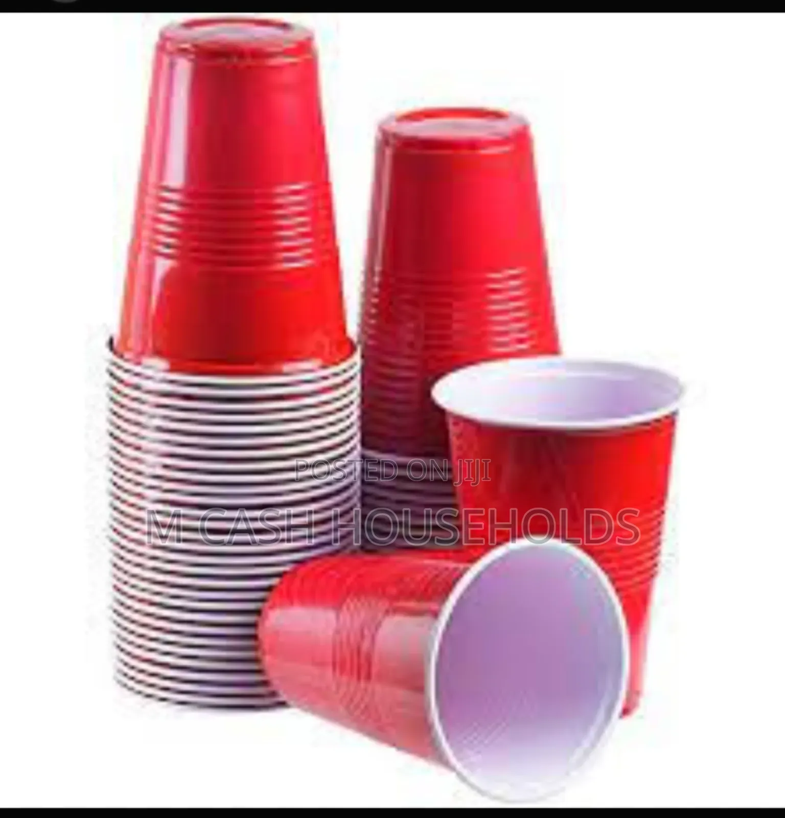 Disposable Red Plastic Party Cups in Abuja