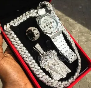 Luxury Wrist Watch and Pendant and Ring