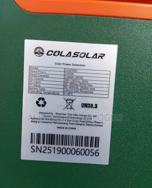Portable Solar System 3.6kwh With 1,200watts Output