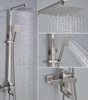 Heavy Gauge Square Anti-Rust Standing Shower