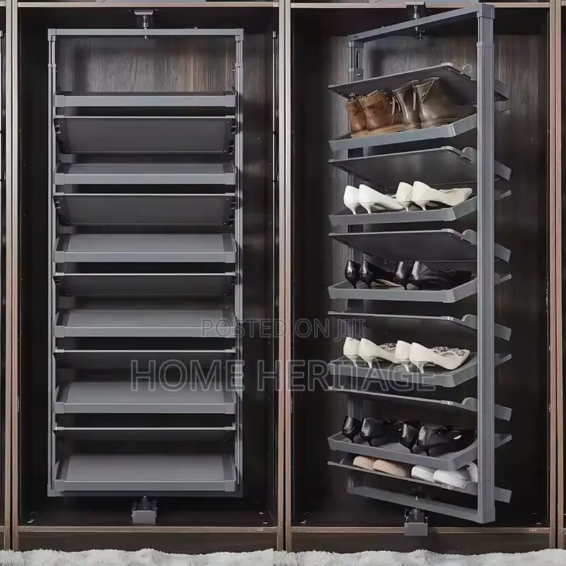360° Rotating Shoe Rack – Space-saving Organizer