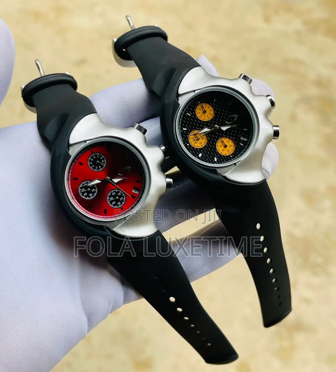 *Okley With( 3 ) Chronograph*