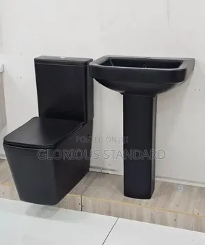 High Quality Matt Black England Wc Complete Set