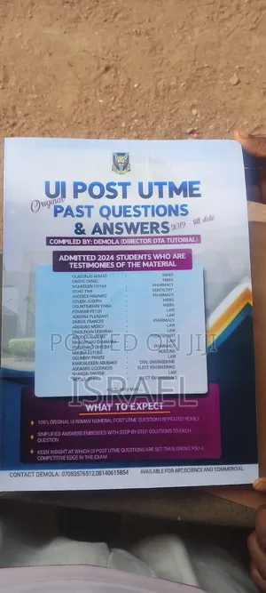 Ui Post-Utme Past Questions and Answers for All Medical Courses 2026