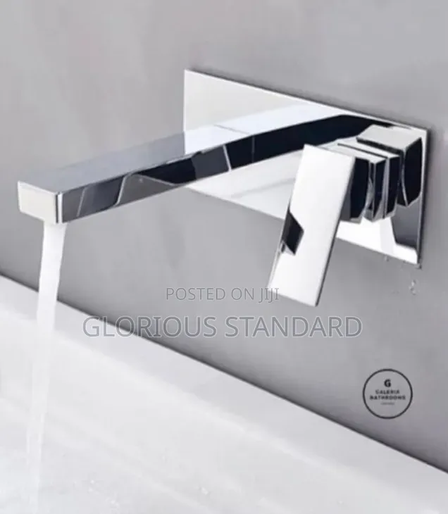Square Conduit Bathtub Mixer Chrome