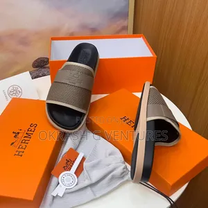 Hermes Leather Slippers for Men's