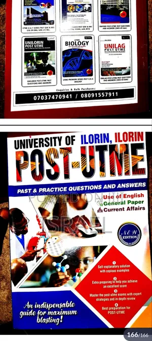 The Uni-Ilorin Post-Utme Past Questions for All Science Courses