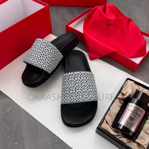 Hugo Boss Leather Slippers for Unisex
