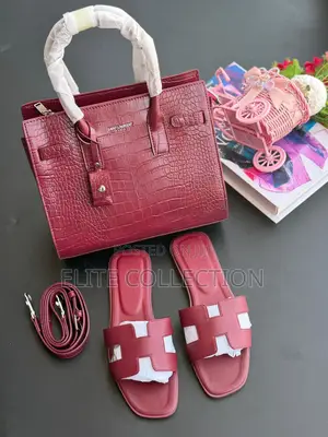 Ysl Croc Leather Bag Colors: Wine, Red, Black Has a Longer Strap