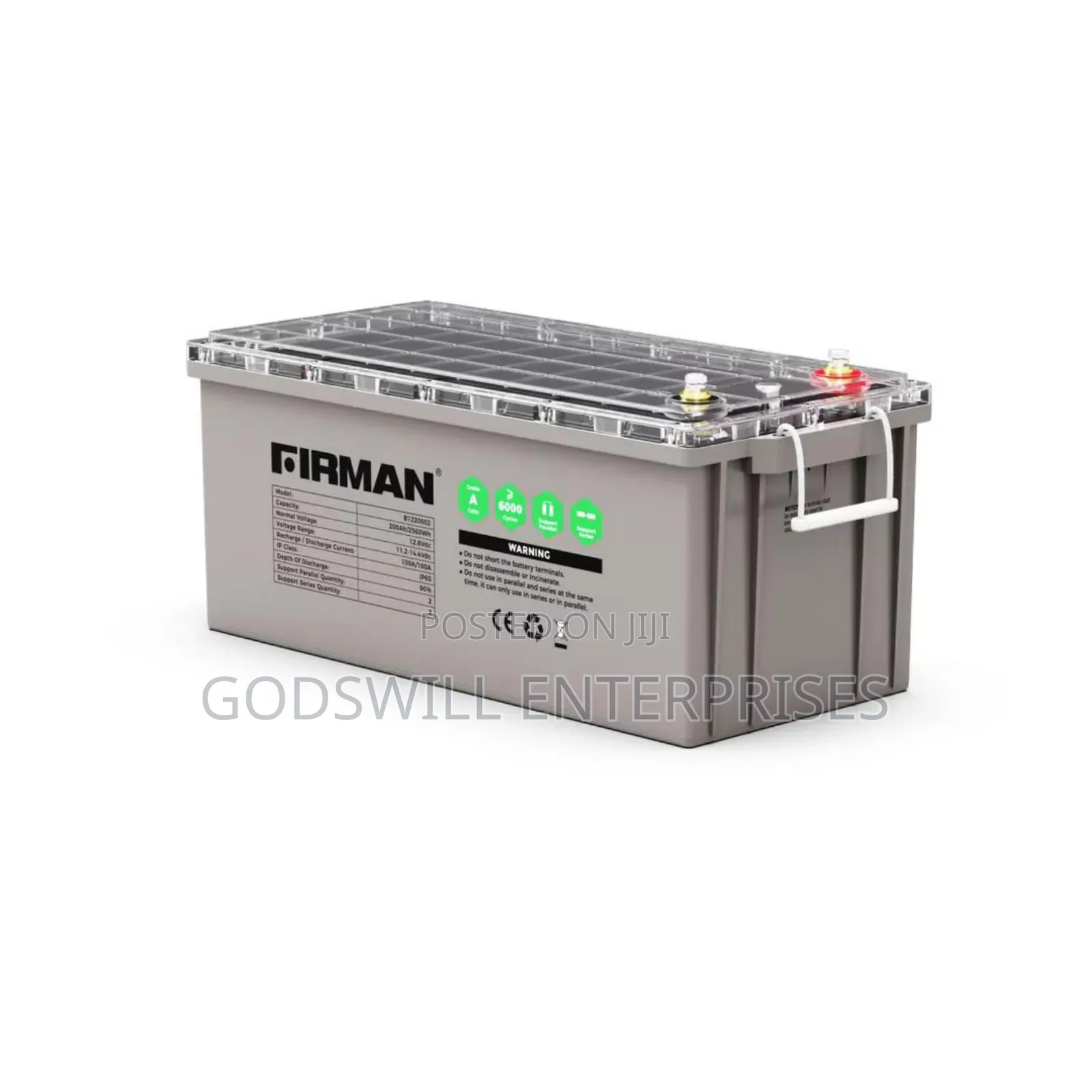 Firman 12v 200ah Deep Cycle Lithium Battery