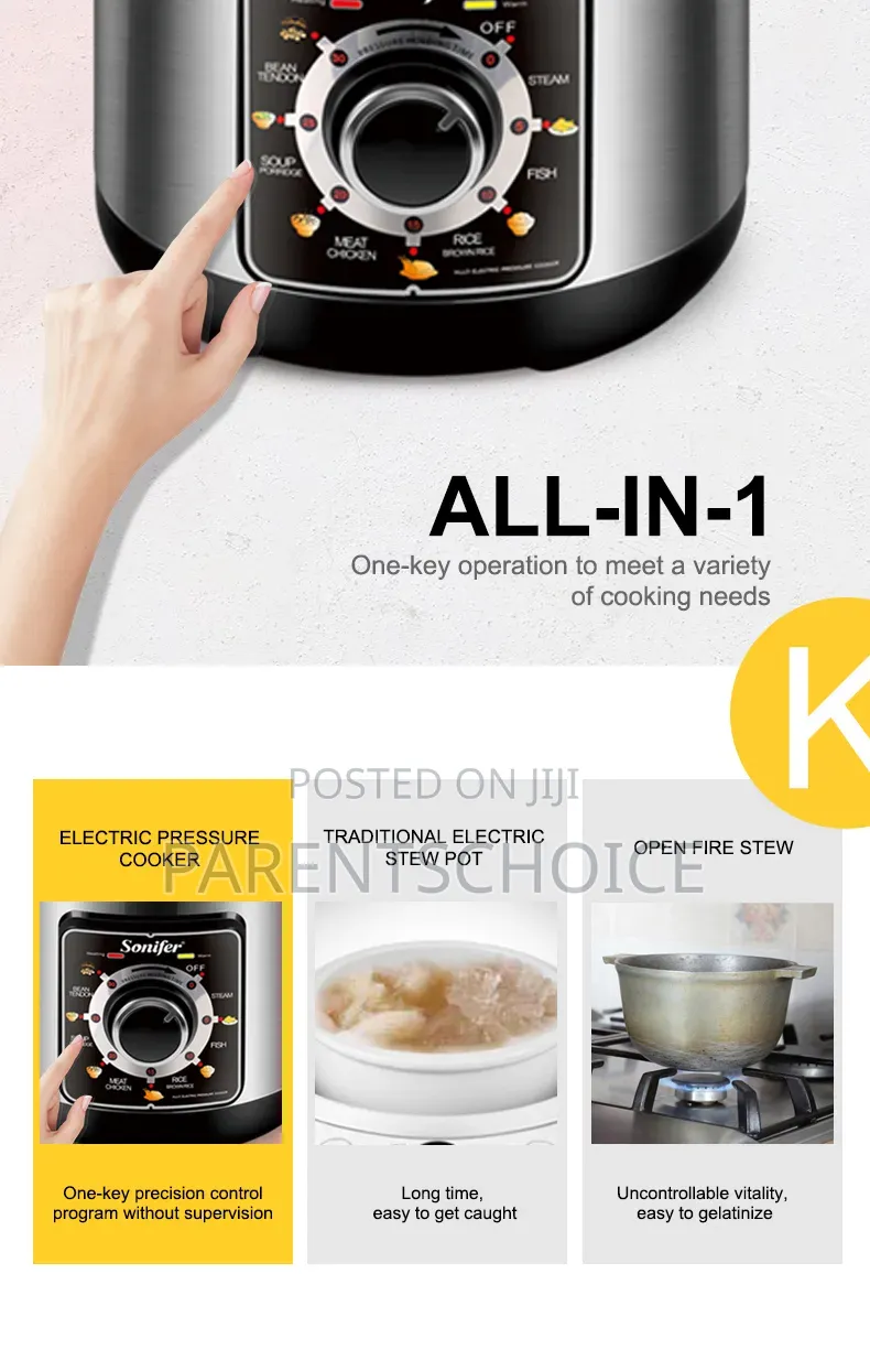 Automatic Timing Control 6 Liter Power Electric Pressure Cooker