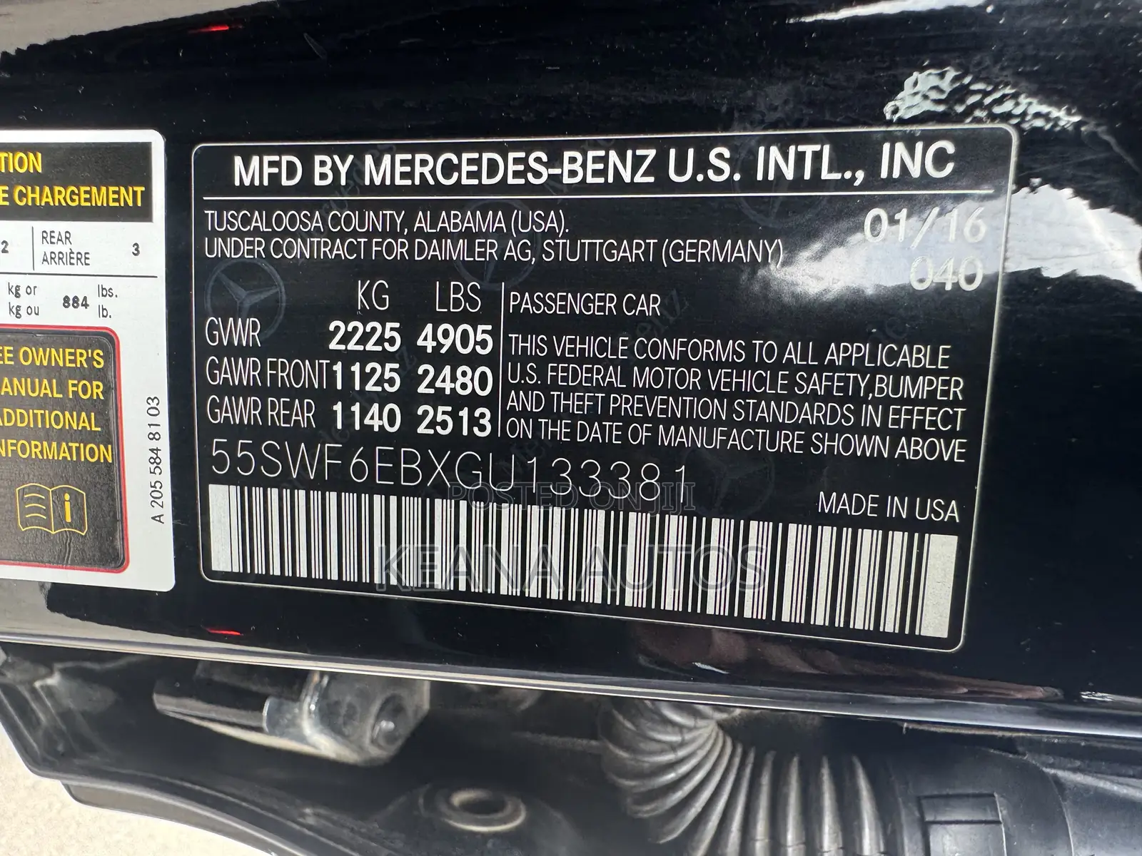 Mercedes-Benz C43 2017 Black