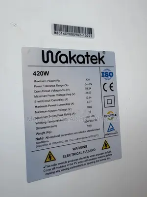 420w Wakatek Monocrystalline Solar Panel