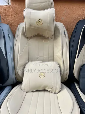 Plain Mike Cream Leather Seat Cover