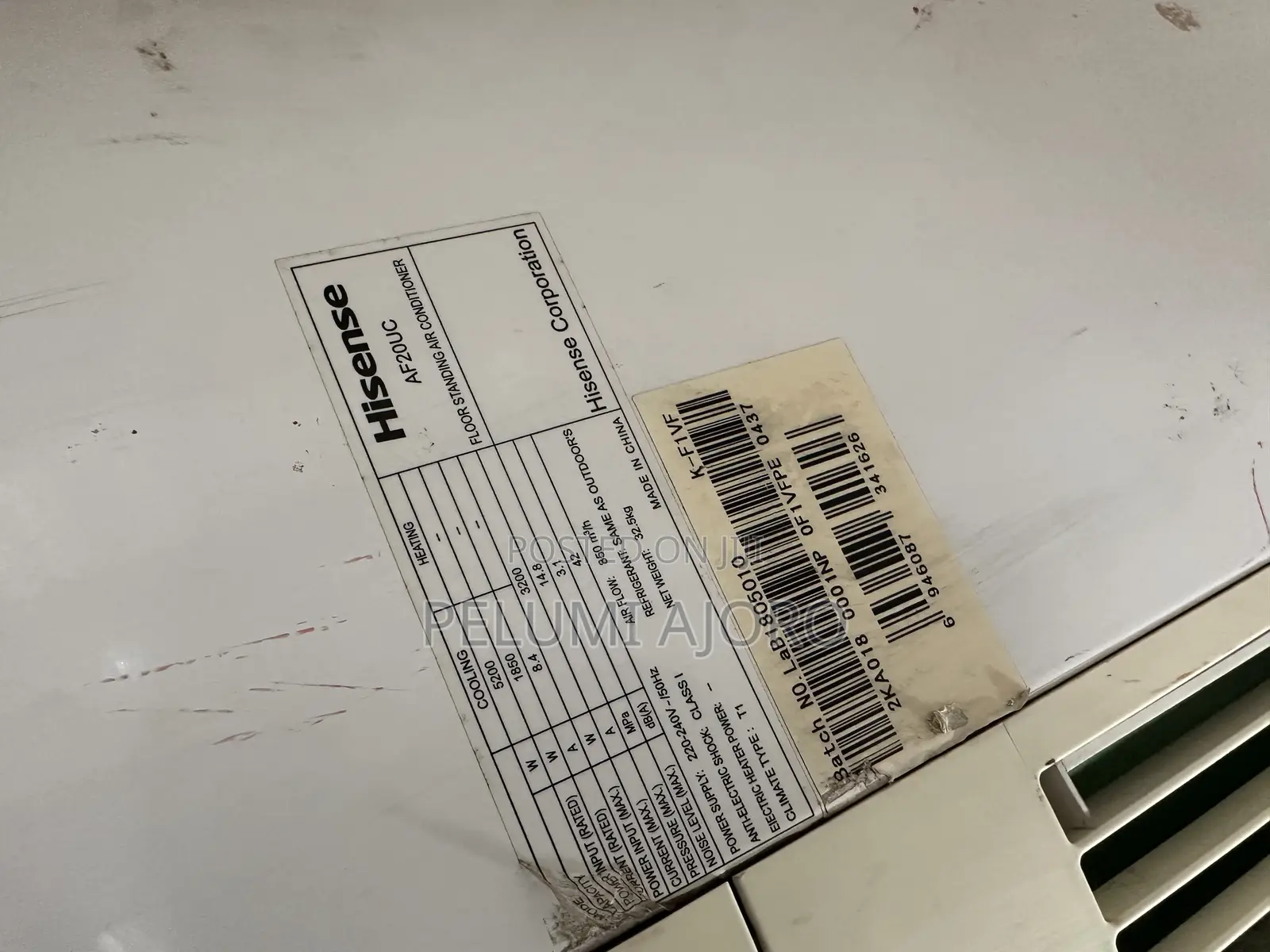 2hp Hisense Standing Ac