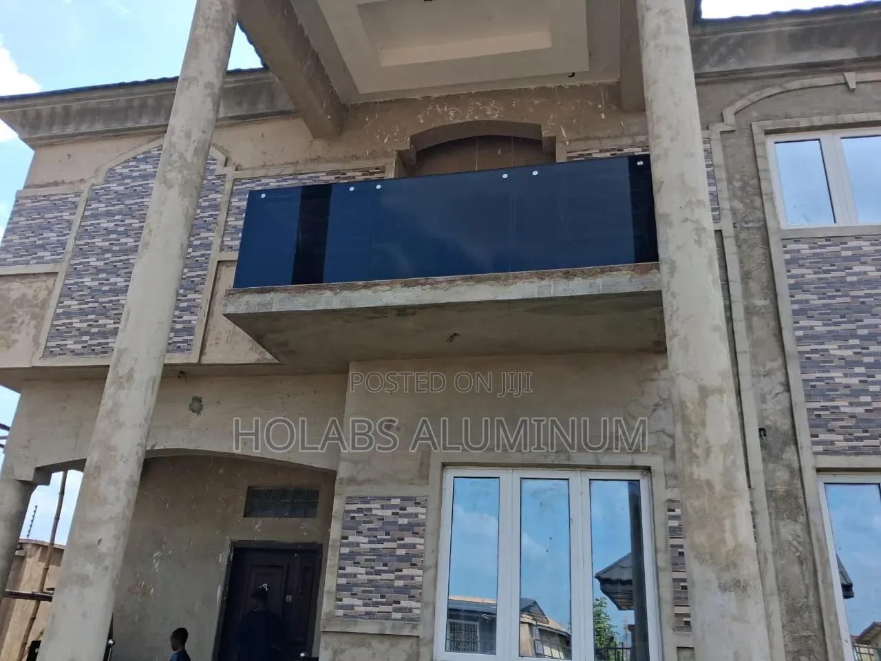 Handrails With Black Glass
