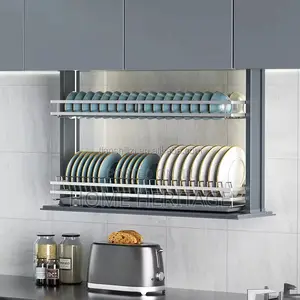 Smart Automatic Sensor Pull-Down Plate Rack (Remote Voice Control)