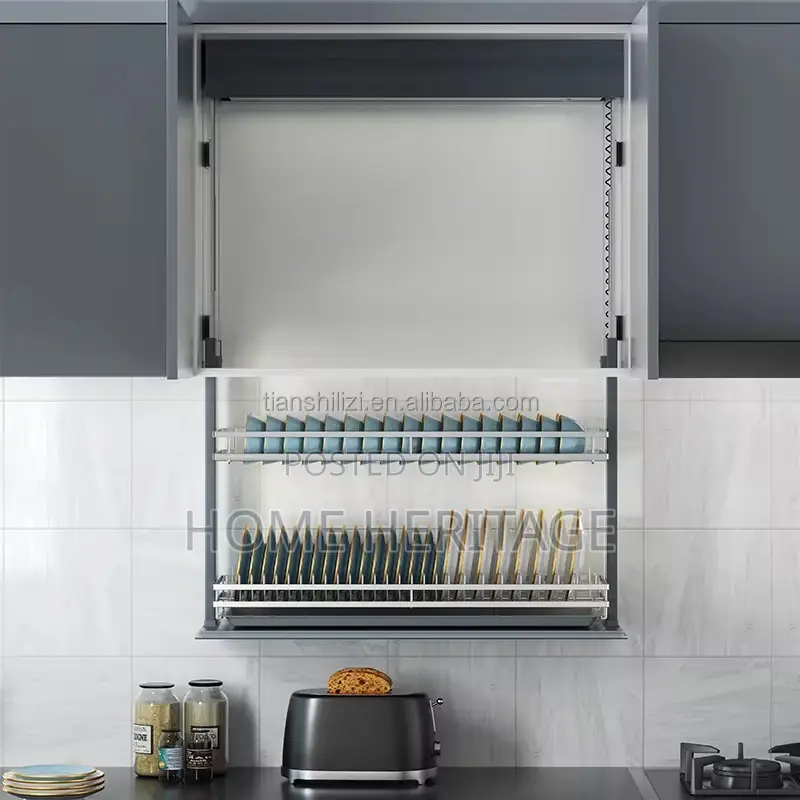 Smart Automatic Sensor Pull-Down Plate Rack (Remote Voice Control)