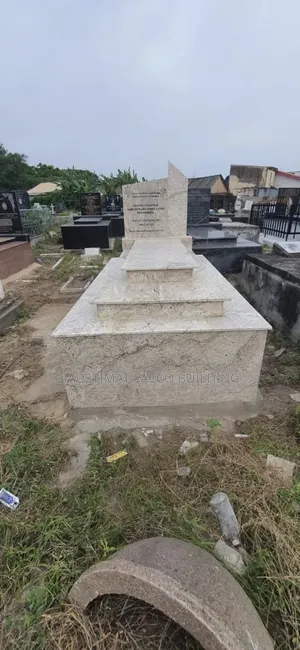 White Design Marble and Granite Grave