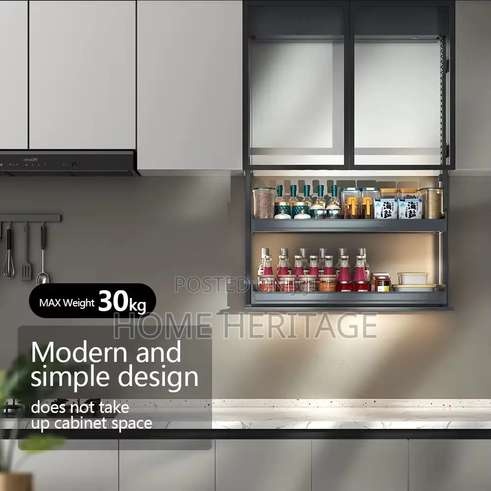 Smart Automatic Sensor Pull-Down Shelf (Remote Voice Control)