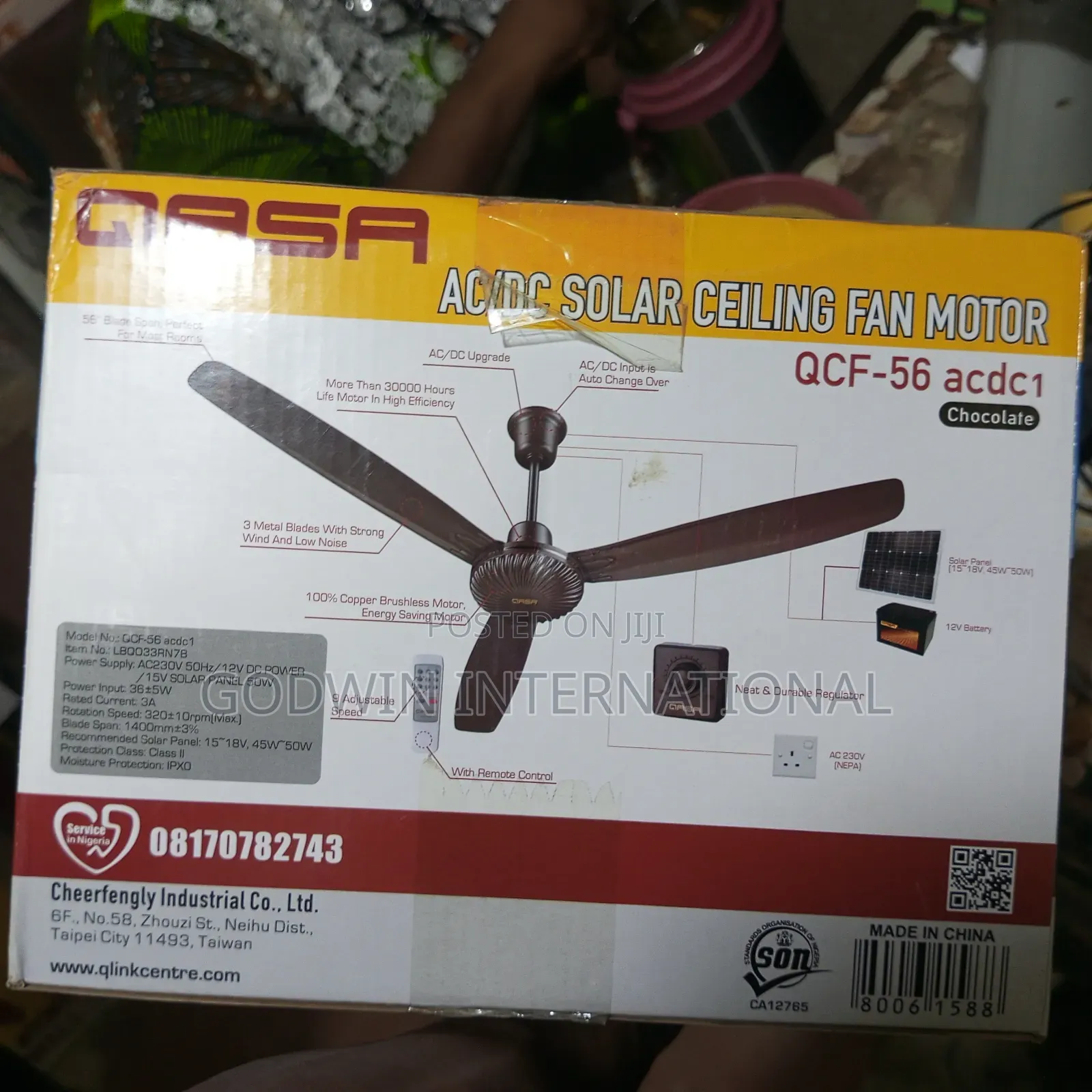 Qasa Solar Fan