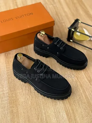 Louis Vuitton Men's Lace Up Suede Shoes