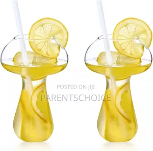 Mushroom Design Glass Cup