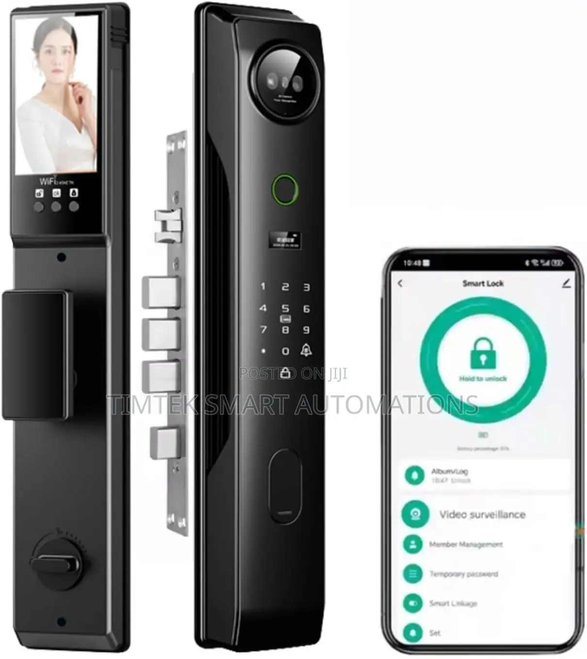 Smart Door Lock With Camera Visual Intercom + Free Installation
