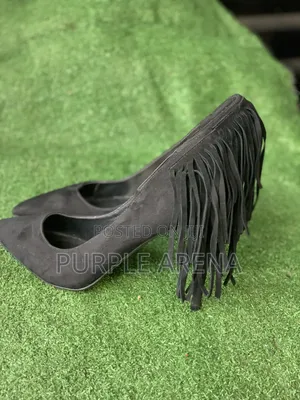 Black Suede Heels for Court Wedding