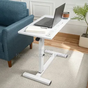 Adjustable Laptop Table With Lever With Wheels