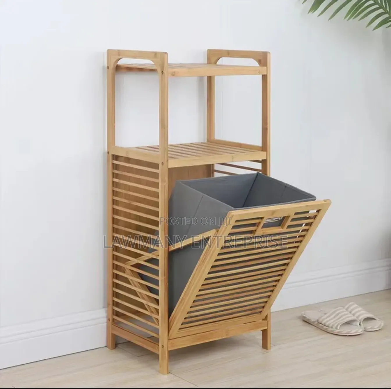 Bathroom Rack With Laundry Bag
