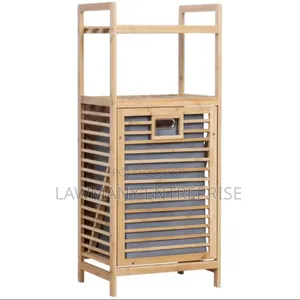 Bathroom Rack With Laundry Bag