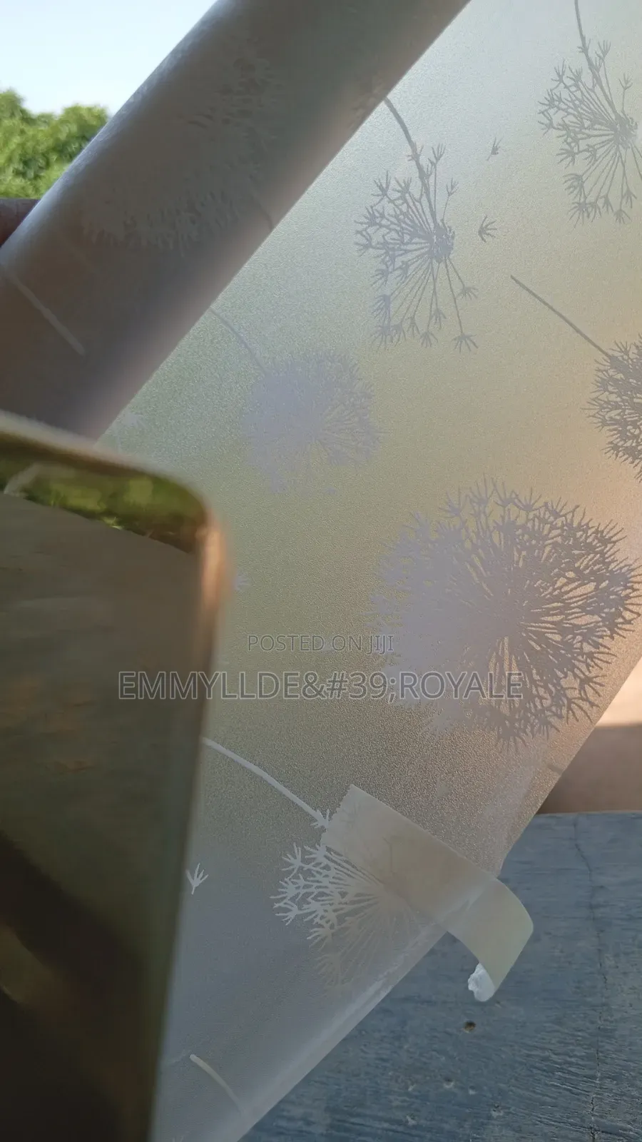 Frosted Electrostatic Glass Film Different Designs Per Roll