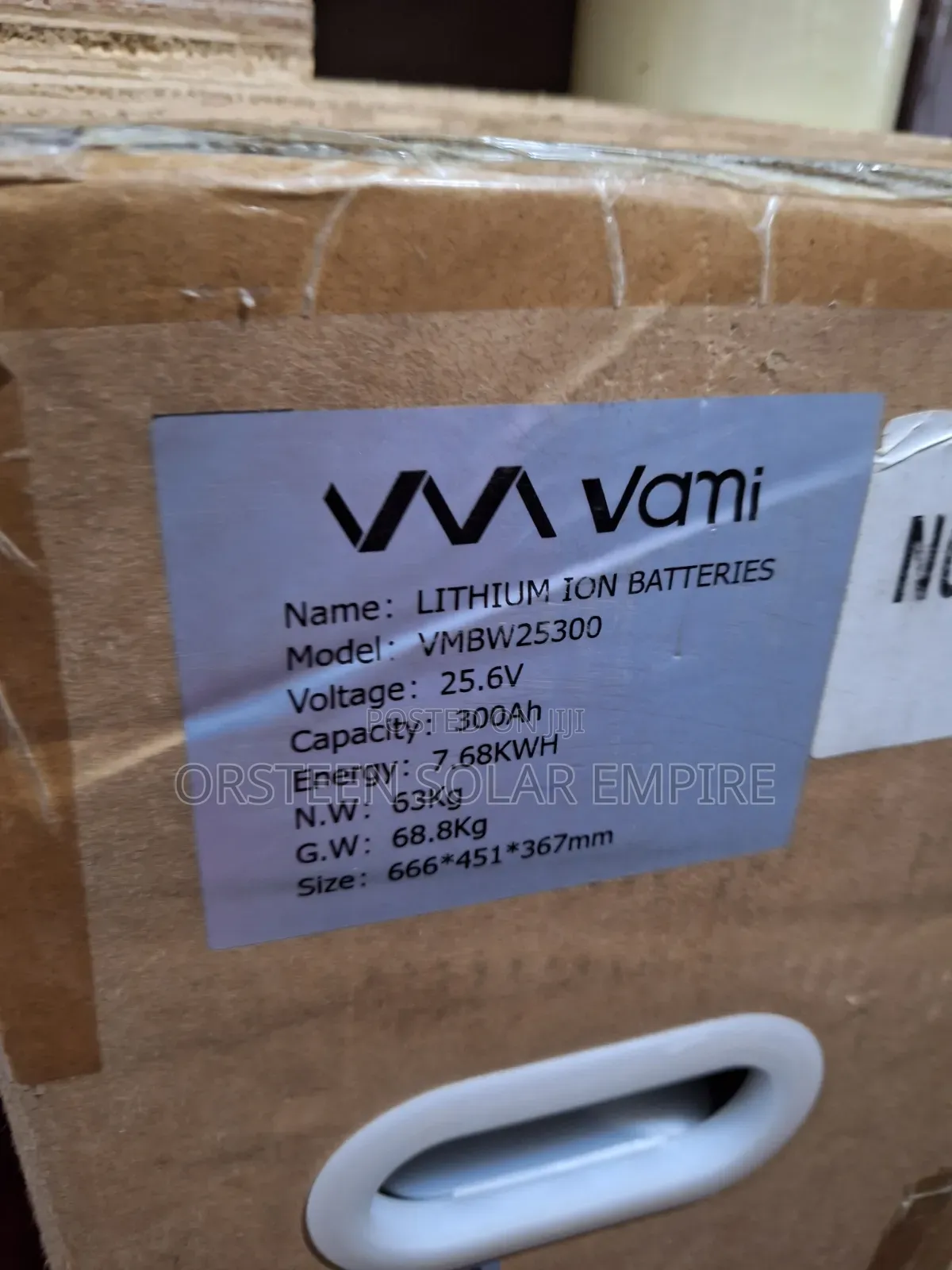 7.6kwh 24v Vami Lithium Battery