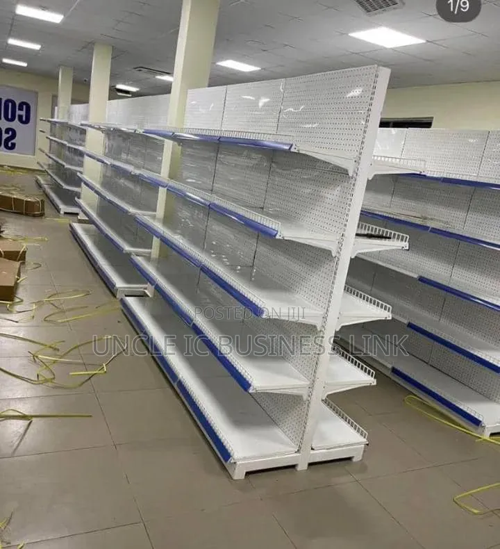 Double Sided Supermarket Shelves