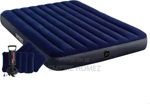 Inflatable Mattress, Blue Colour, 152 X 203 Cm