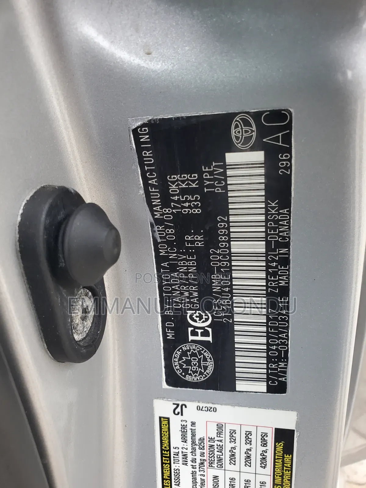 Toyota Corolla 2008 Silver