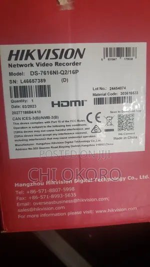 16 Channel Hikvision NVR