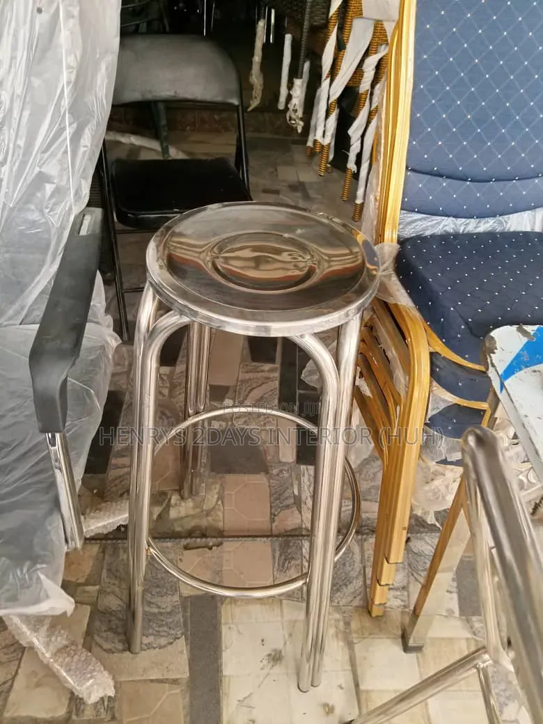 Stainless Side Stools Sliver Color