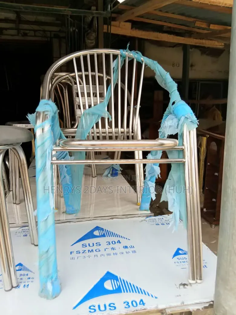 Stainless Side Stools Sliver Color