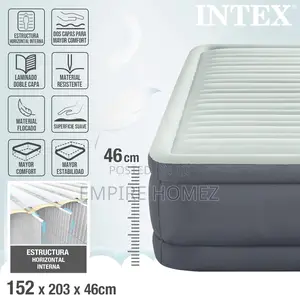 Inflatable Double Elevated Mattress 152 X 203 X 46 Cm